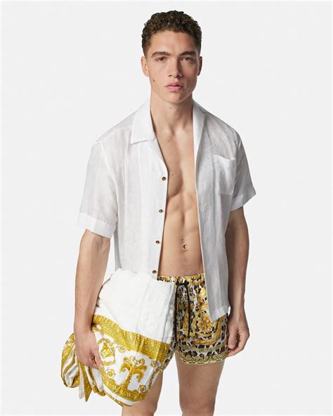 versace swim barroco men|Wild Barocco Swim Shorts .